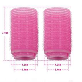 img 2 attached to 💕 2-Pack Pink Double-Layer Bangs Hair Curlers Roller Tools for Styling Hair