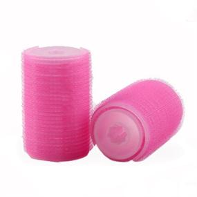 img 3 attached to 💕 2-Pack Pink Double-Layer Bangs Hair Curlers Roller Tools for Styling Hair