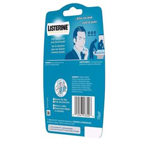 img 1 attached to Pack of 2 Listerine PocketPaks Breath Strips, 🌬️ Cool Mint - 72 Count for Effective Breath Freshening