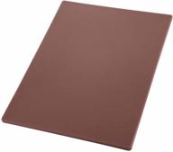 доска для резки winco 18x24x1/2 - прочный коричневый разделочный блок логотип