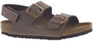 👣 birkenstock milano hl mocha birkibuc sandal logo