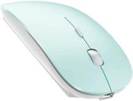 rechargeable wireless mouse for macbook air, macbook pro, laptop, chromebook, desktop, computer win7/8/10, imac, mac - improved seo logo