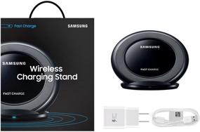 img 1 attached to 🔌 Беспроводная зарядная плита и подставка Samsung Qi Certified Fast Charge - черный (Поддерживает Qi-совместимые смартфоны)