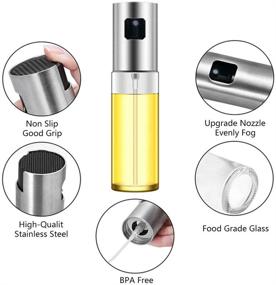 img 2 attached to 🔥 Tihilgam 5-in-1 Versatile Oil Sprayer: Cooking, Salad, Air Fryer, BBQ, Baking – A Must-Have Kitchen Tool!