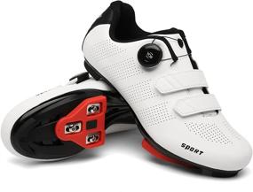 img 2 attached to 🚴 High-Performance Unisex Cycling Shoes: SANYES SPD/SPD-SL Compatible Road & Mountain Biking Shoes for Indoor & Outdoor Riding