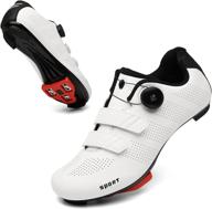 🚴 high-performance unisex cycling shoes: sanyes spd/spd-sl compatible road & mountain biking shoes for indoor & outdoor riding logo