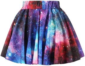 img 1 attached to 👗 TenMet Digital Stretchy Pleated 8-11 Years Girls' Clothing: Fashion-forward Skirts & Skorts