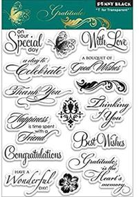 img 1 attached to 💌 Express Gratitude with Penny Black Decorative Rubber Stamps