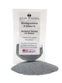 img 4 attached to 🌙 Moonlit Silver Eco-Friendly Biodegradable Glitter - 1/4 oz. - Made from Plant Cellulose for Body, Cosmetics, Crafts & DIY Projects. Mixes with Lotions, Gels, Oils & Face Paint