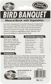 img 1 attached to Zoo Med Mineral Block with Vegetables Bird Banquet - 3 Pack, 5-Ounce Each - Enhanced SEO