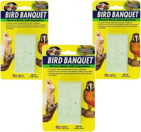img 2 attached to Zoo Med Mineral Block with Vegetables Bird Banquet - 3 Pack, 5-Ounce Each - Enhanced SEO