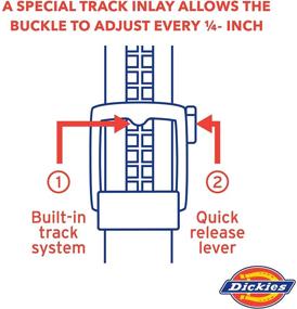 img 1 attached to Dickies Perfect Adjustable Ratchet Black Men's Belt: Superior Style and Functionality in Accessories