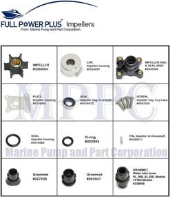 img 3 attached to 🔧 Улучшенная производительность: комплект импеллера Full Power Plus с корпусом для Johnson Evinrude 8-15HP Outboard (1974 и выше) - 18-3327, 394711