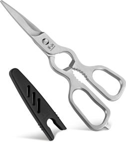img 4 attached to 🔪 Cangshan 1021233 D Shape Stainless Steel Shear Satin Finish: Top-Quality 9-Inch Shear with Superior Durability