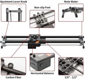 img 3 attached to YC Onion Motorized Camera Slider 120cm / 47'' – APP Controlled Carbon Fiber Slider for DSLR Video Movie Photography Camcorder Stabilization – Supports up to 20kg/ 44.09Lb Loads and Horizontal Motor Time Lapse Video Capture