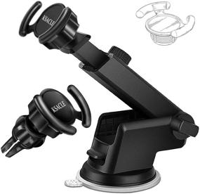 img 4 attached to KSACLE Car Phone Mount: Universal 360° Holder for GPS Navigation & Smartphones