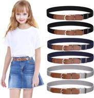 👔 welrog elastic kids' adjustable belts: vibrant artificial boys' accessories for style and comfort logo