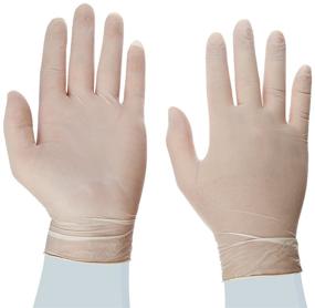 img 2 attached to 🧤 Powder-Free Medium-Sized Disposable Latex Gloves - 100 Gloves per Box