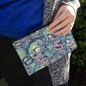 img 2 attached to 💀 Deadly Chic: Zombie Pattern Corpses Cosmetic Organizer