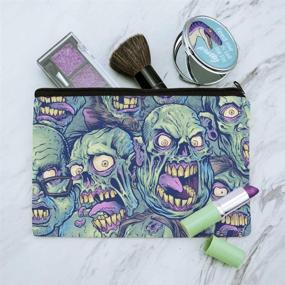 img 3 attached to 💀 Deadly Chic: Zombie Pattern Corpses Cosmetic Organizer