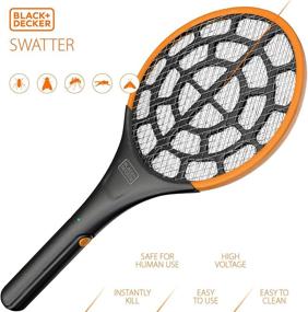 img 2 attached to 🪰 Black + Decker 2 Pack Electric Fly Swatter for Indoor & Outdoor Mosquito & Bug Zapping - Battery-Powered Handheld with Mesh Grid & Heavy-Duty Design