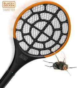 img 1 attached to 🪰 Black + Decker 2 Pack Electric Fly Swatter for Indoor & Outdoor Mosquito & Bug Zapping - Battery-Powered Handheld with Mesh Grid & Heavy-Duty Design