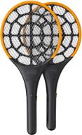 🪰 black + decker 2 pack electric fly swatter for indoor & outdoor mosquito & bug zapping - battery-powered handheld with mesh grid & heavy-duty design logo