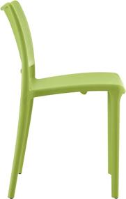 img 1 attached to 🍽️ Green Modway Hipster Stacking Four Dining Chairs - Contemporary Modern Molded Plastic