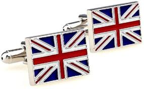 img 3 attached to MRCUFF United Kingdom Flag Great Britain British Union Jack Cufflinks Pair in Presentation Gift Box, including Polishing Cloth