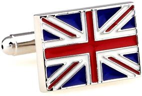 img 4 attached to MRCUFF United Kingdom Flag Great Britain British Union Jack Cufflinks Pair in Presentation Gift Box, including Polishing Cloth