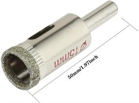 img 2 attached to Awclub Glass Drill Bit Porcelain Cutting Tools and Hole Saws & Accessories
