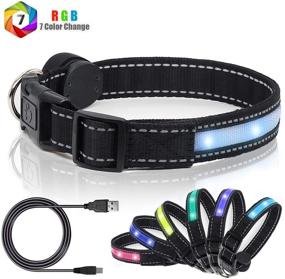 img 3 attached to 🐶 Enhance Your Dog's Safety with USB Rechargeable LED Safety Dog Collars