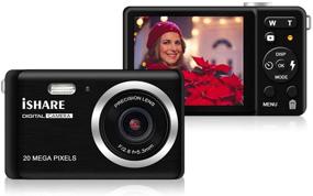 img 4 attached to 📸 ISHARE 20MP HD Photography Camera with 2.8’’LCD - Rechargeable Point and Shoot Camera for Kids, Teenagers, Seniors, Learners, and Beginners (Black)