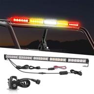 🚦 offroad rear led chase strobe light bar - offroadtown 30'' for utv rzr polaris yamaha 4x4 truck dune buggy atv can-am off road - with reverse brake turn signal light logo