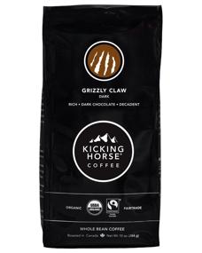 img 4 attached to ☕ Kicking Horse Coffee, Whole Bean, Grizzly Claw Dark Roast, 10 Oz - Certified Organic, Fairtrade, Kosher Coffee