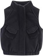 👦 7t boys' little fleece jacket: sleeveless outerwear for stylish comfort logo