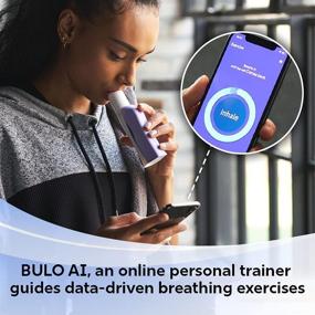 img 1 attached to 🌬️ BULO - Breathing Training Device + Guided Breathing Exercise Mobile App: Optimize Your Training with a Smart Personal Trainer for Better Breath Control