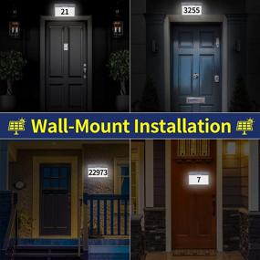 img 1 attached to 🌞 Solar Lighted House Numbers: EnSoleille's Innovative Dual Installation for Waterproof LED Address Signs