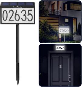 img 4 attached to 🌞 Solar Lighted House Numbers: EnSoleille's Innovative Dual Installation for Waterproof LED Address Signs