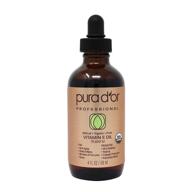 🌿 pura d'or 100% pure organic vitamin e oil (4oz / 118ml) with sweet almond, apricot, jojoba, argan, rosehip, sunflower & avocado oil - usda certified organic for skin face - hexane free - ideal for bath body - 70,000 iu natural logo