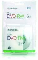 📀 mini dvd-rw 1.4 gb 30 min. (3-pack) by memorex logo