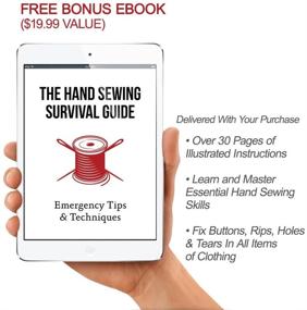 img 1 attached to 🧵 Craftlab Best Mini Sewing Kit: 78 Essential Emergency Accessories with Sewing Survival Ebook, for Home, Travel, and Emergencies