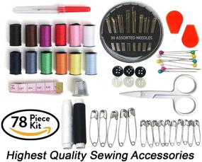 img 3 attached to 🧵 Craftlab Best Mini Sewing Kit: 78 Essential Emergency Accessories with Sewing Survival Ebook, for Home, Travel, and Emergencies