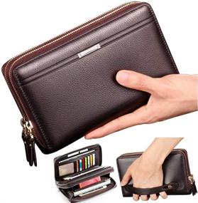 img 4 attached to 📱 Stylish Leather Cellphone Business Holster for Men - Boyfriend's Essential Accessory