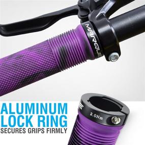 img 2 attached to MARQUE Race Mountain Bike Handlebar Grips - Ultimate Grip & Control for MTB and BMX Bicycles with Non-Slip, Knurly Gritty & Half Waffle Patterns