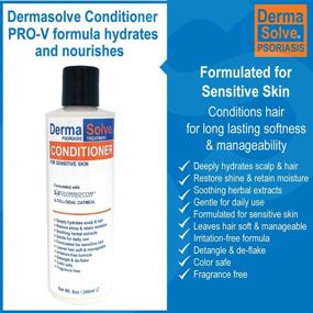 img 1 attached to 🧴 DermaSolve Scalp Psoriasis & Dandruff Shampoo and Conditioner, Seborrheic Dermatitis Treatment - Naturally Soothes and Moisturizes Itchy Flakey Inflamed Skin, Provides Effective Relief