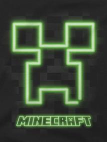 img 1 attached to 👀 Eye-Catching JINX Minecraft Neon Creeper Face Boys' Tee Shirt