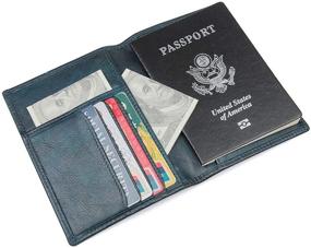 img 4 attached to 🛂 Passport Holder Travel Wallet for Men - Enhanced Accessories for Wallets, Card Cases & Money Organizers