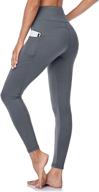 🩳 gayhay high waist yoga pants for women with pockets - tummy control, workout & running capri leggings - 4 way stretch yoga tights логотип