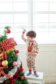 img 2 attached to 🎃 VAENAIT BABY Kids Boys Girls Halloween and Christmas Pajama Set, 12M-12Y, X-Mas Pyjamas Sleepwear